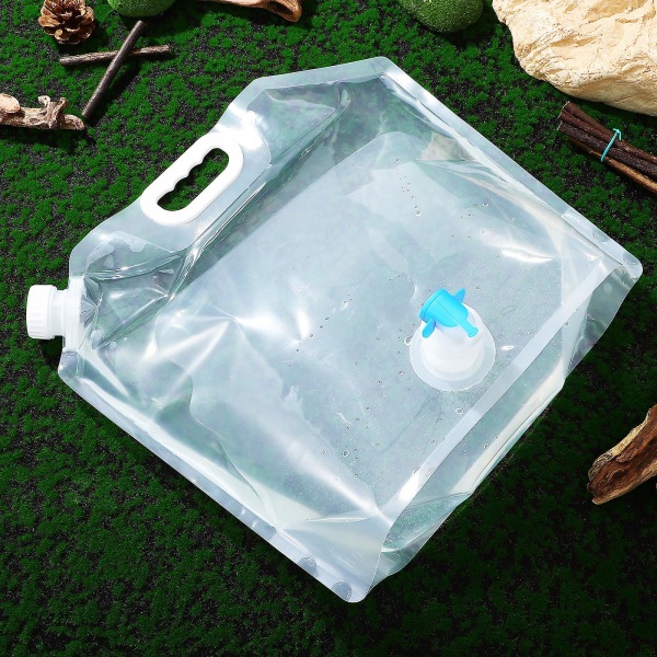4 st Hopfällbara vattenbehållare Vattenkannor Vattenflaskor Med pip För Sport Camping Ridning Hik