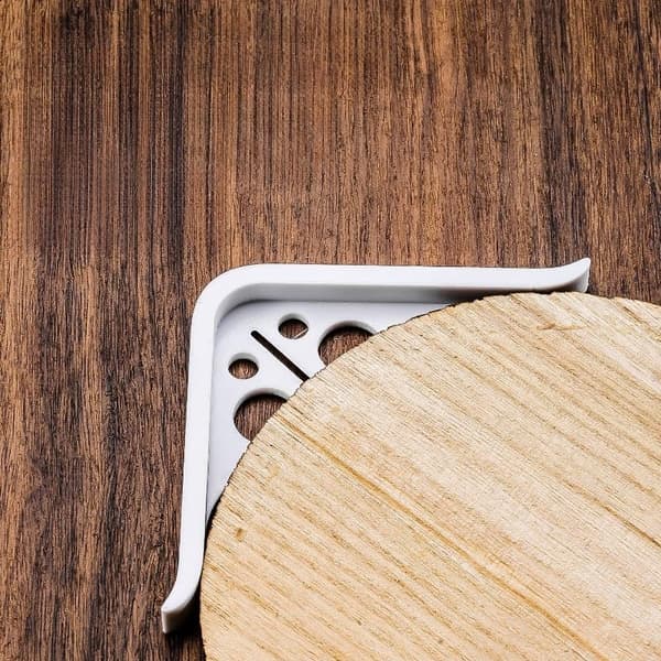 Woodworking Center Finder - High-Precision Circle Center Locating Tool for Accurate Marking and Woodworking Projects (White, Large+Small)