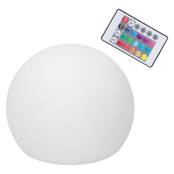 LED Ball Lamp RGBW Globe Night Light with 16 Colors Dimmable 4 Modes 24-Key Remote Control 12x12cm
