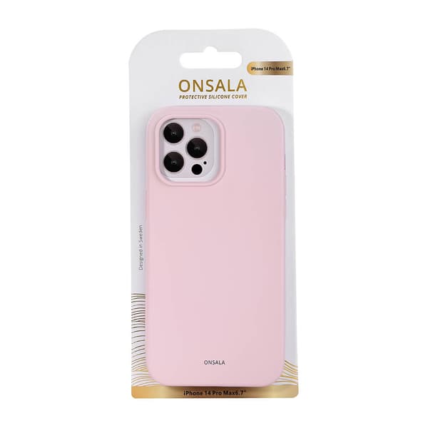 Mobilcover Silikone Kridt Pink - iPhone 14 Pro Max Rosa