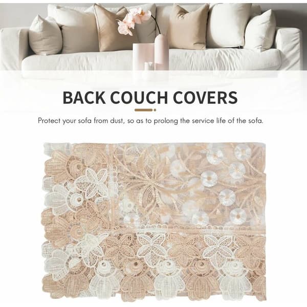 1-pack spetssofföverdrag, broderade sofföverdrag, möbelskydd bordsduk (60x70 cm/23,6x27,6 tum)