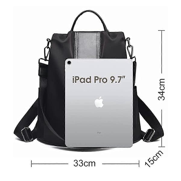 CHARMORE Women's Backpack Waterproof Nylon School Bag Anti-theft Daypack Shoulder Bag Lightweight Travel Backpack [DB]