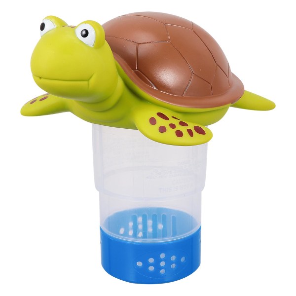 1 stk Turtle Pool Klor Dispenser Floater Klor Tablet Holder Tilbehør Assorteret farve24X17,5CM Assorted Color 24X17.5CM