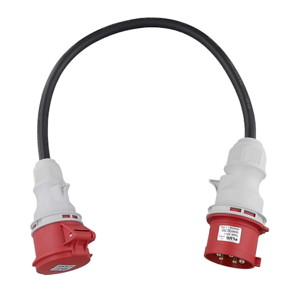 5-polet adapterkontakt 32A til 16A koblingssocket [3-fas, 400V] slangekabel høystrømsadapter, Protec