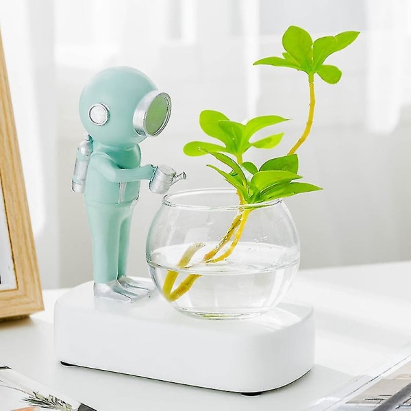 Astronaut Hydroponisk Harpiks Dekoration Plante Vase Nordisk Stil -b