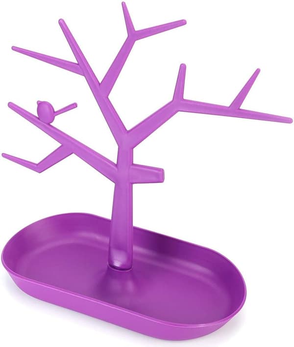 Smyckesställ i trädform (lila) Lila Purple