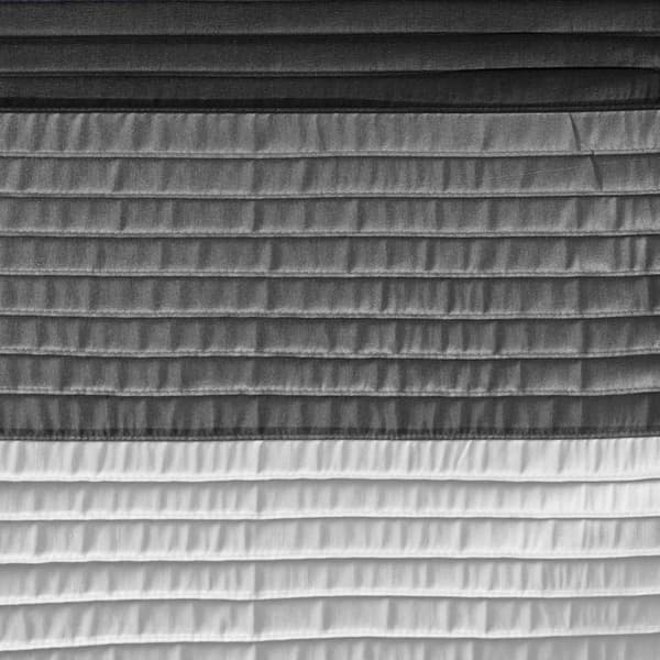 Madison Park Amherst Badrum Duschdraperi Rayon Patch Randigt Modernt Mikrofiber Duschdraperi, 183x183 cm, Svart