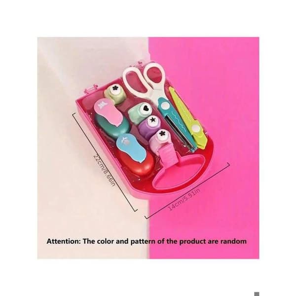 Embossing Punch Set with Flower/Star/Heart Motifs, DIY/Scrapbooking, Manual, Plastic.