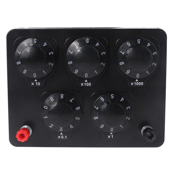 Modstandsboks Justerbar Lab Roterende Modstandserstatningsboks 0 til 9999,9 Ohm