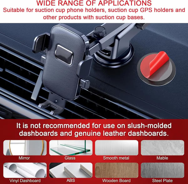 3 stk. dashbordpute for montering