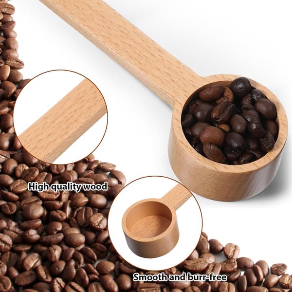 10g Skopa Trä Kaffemått för