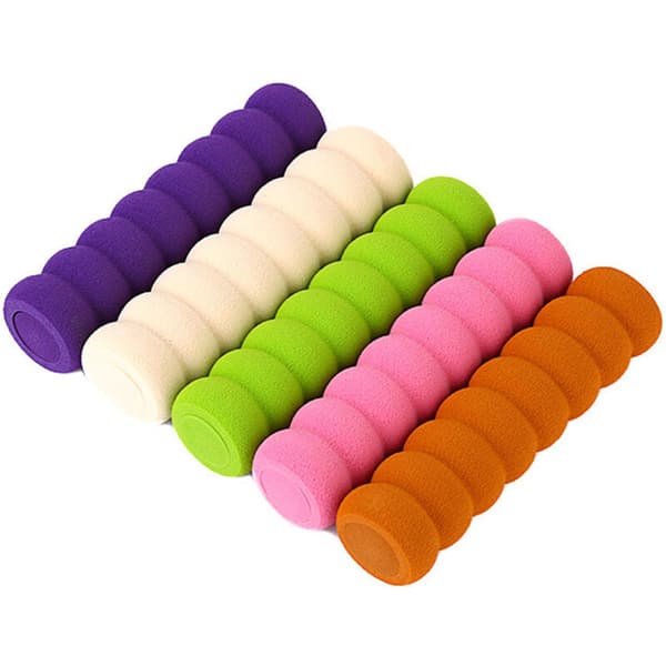 Door Handle Buffer Foam, 10 Pcs Door Handle Stopper Foam Protector, Door Handle Stopper Silicone (10 Pcs, Purple)