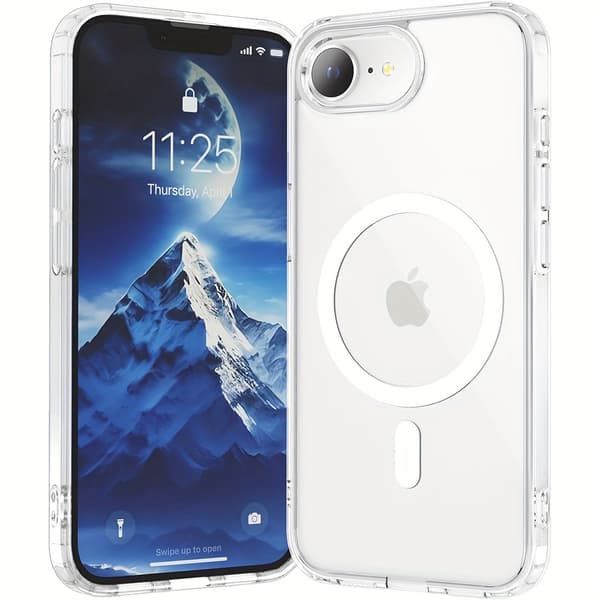 iPhone 16e Magnetic Phone Case Magsafe Compatible Transparent transparent