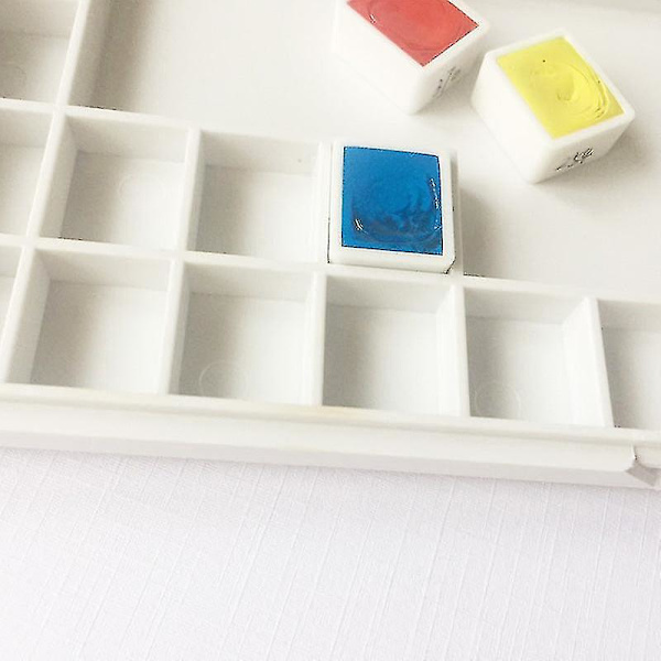 Akvarel Palette Rejsemalingsskuffe Med Et Stort Blandingsområde Foldbar Palette Til Akvarel Gouache Akrylmalingspalette