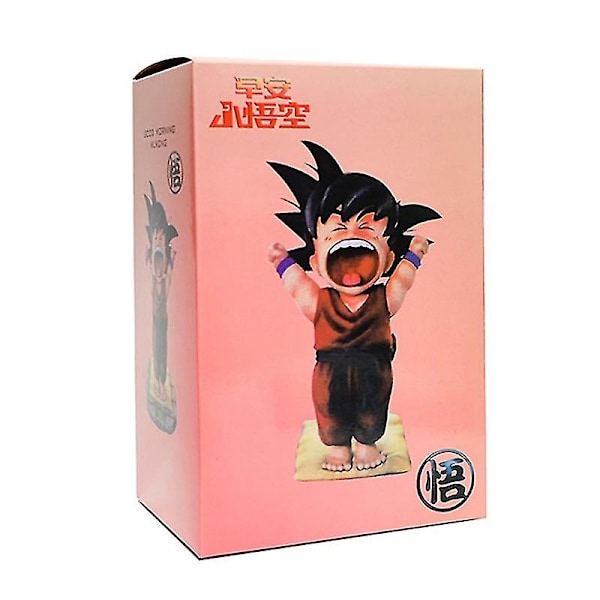 Anime Z Figur Childhood Figur Søvn Bad Action Statue Somersault Sky Modell Dukke Samling rød gjesp Goku i boks