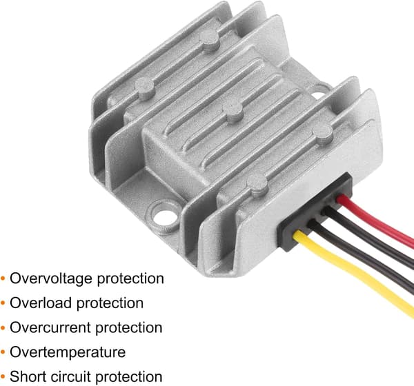 DC 24V til 12V strømomformer 5A 60W nedtrapping