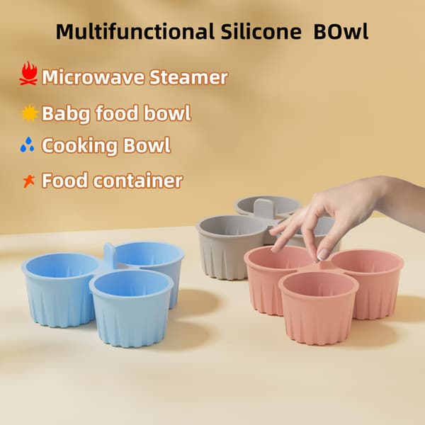 Egg Easy-to-Clean Egg Mold & Air Fryer Silicone Baking Mold blue blue