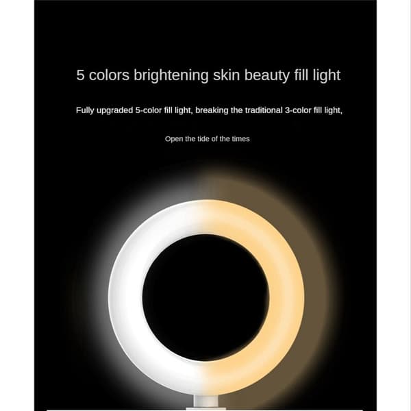 F601B Desktop Fill Light 2500-7000K Cold Warm Light Food Photography Fill Light Foldable Video Conference Computer Fill Light