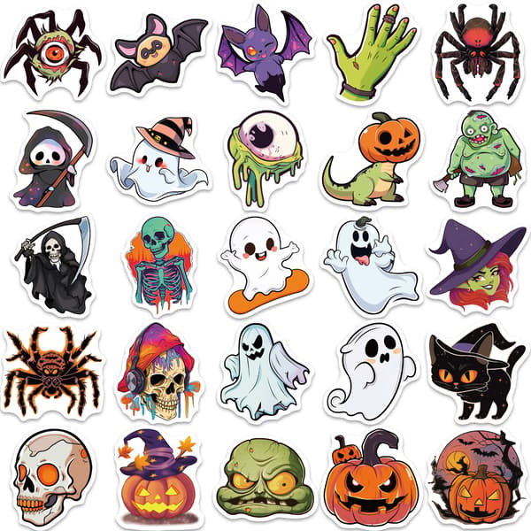 50 sarjakuva Halloween-graffititarraa