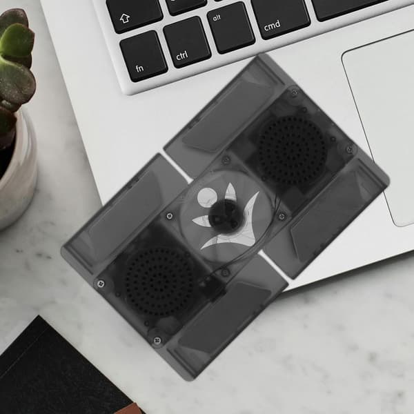 Mini Portable Folding Laptop Cooling Fan LED Light Laptop Stand Cooling Pad Compact Cooling