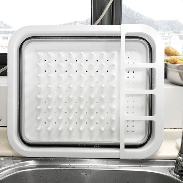 Sammenleggbar avløpsskålholder - Sammenleggbar oppvaskbeholder - Sammenleggbar oppvaskstativ i silikon - Oppvaskmaskin for tørking av oppvask - Cutle