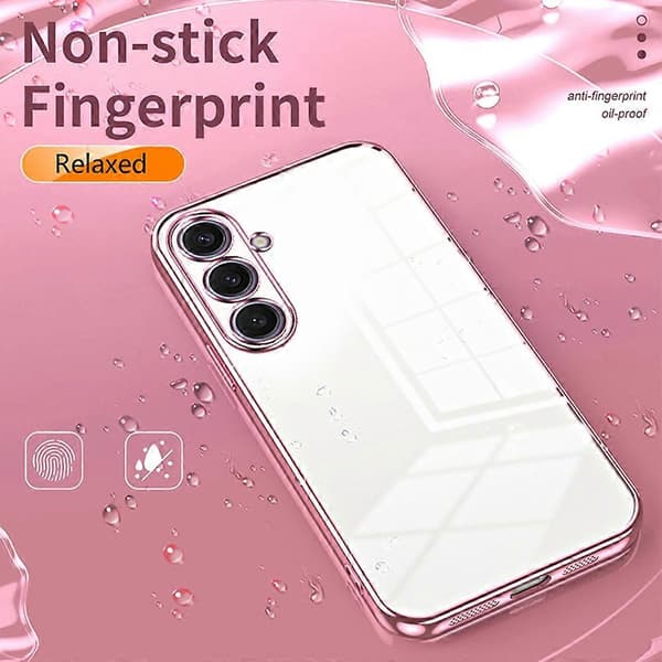 Case for Samsung Galaxy S25 Electroplated Frame Soft TPU Phone Case - Blue