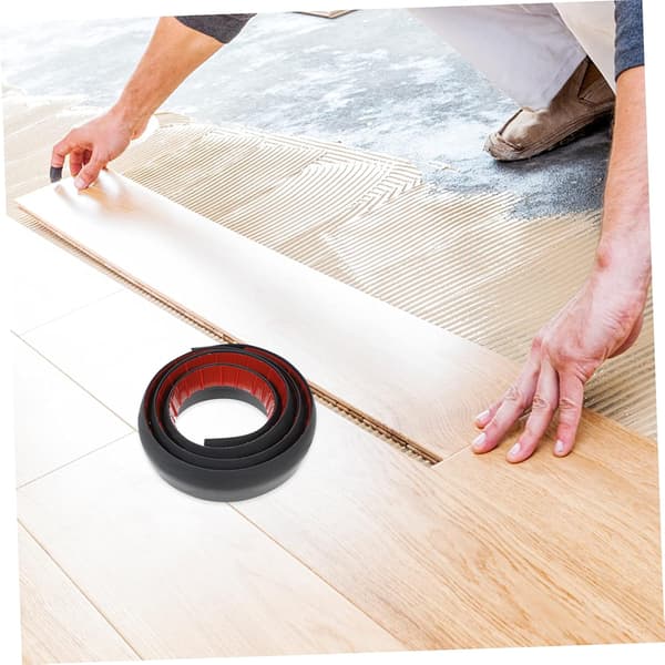 Floor Transition Strip Self-Adhesive Flexible PVC Edge Trim Black 5mm