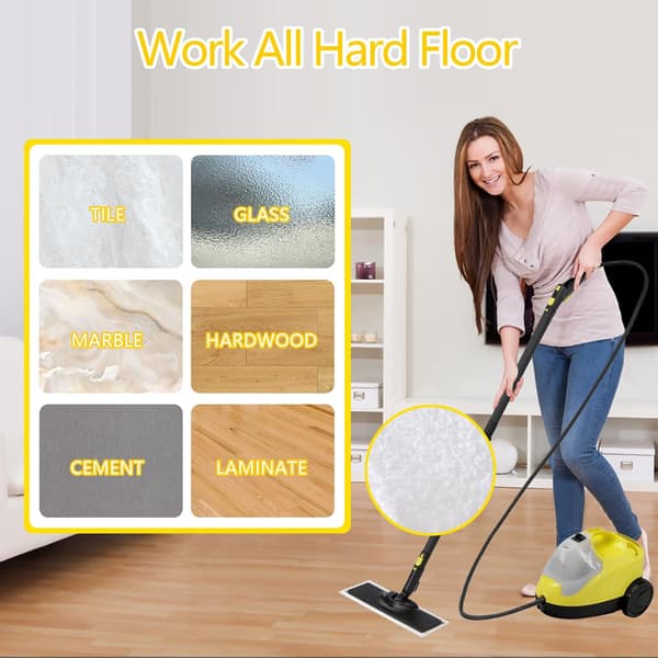 Microfiber Cleaning Cloths for Karcher Easyfix SC2 SC3 SC4 SC5 Steam Cleaners (White Cloths - 4 pcs)