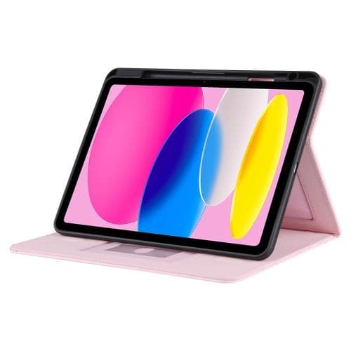 For iPad 10.9 2022 Gen 10 Foldable Case - Pink Rosa pink