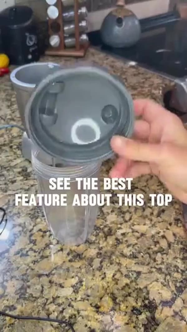Blenderfæste, 6 dele, erstatningskopper til NutriBullet 600w/900w, 32oz/24oz med låg og pakning