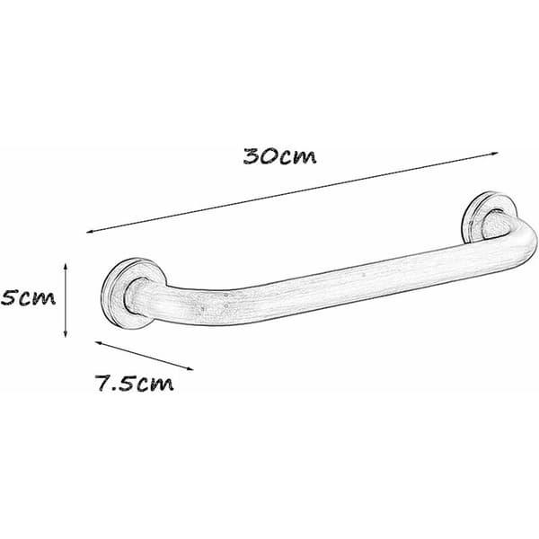Antikke vægpaneler - Toilet til ældre/handicappede/brusegreb/30 cm