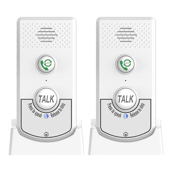 Trådlös intercom för hemmet med röstkommunikation, tvåvägssamtalsfunktion, extra lång räckvidd, trådlös röstintercom för äldre, WELLNGS