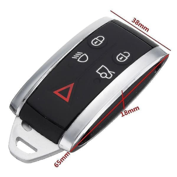 Buttons Keyless Key Fob Remote Shell with Uncut Blade for Jaguar XF XK Feng
