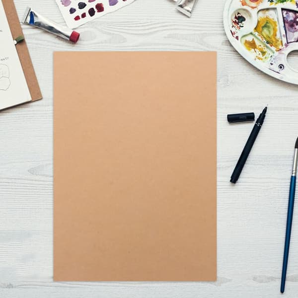 Brune Kraftpapirark 50 stk A4 100 gsm Karton til Invitationer DIY Håndlavet Håndværk Scrapbooking