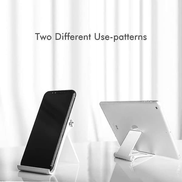 Phone Stand, Desk Stand for Phone and Tablet Holder with Adjustable Angle Black