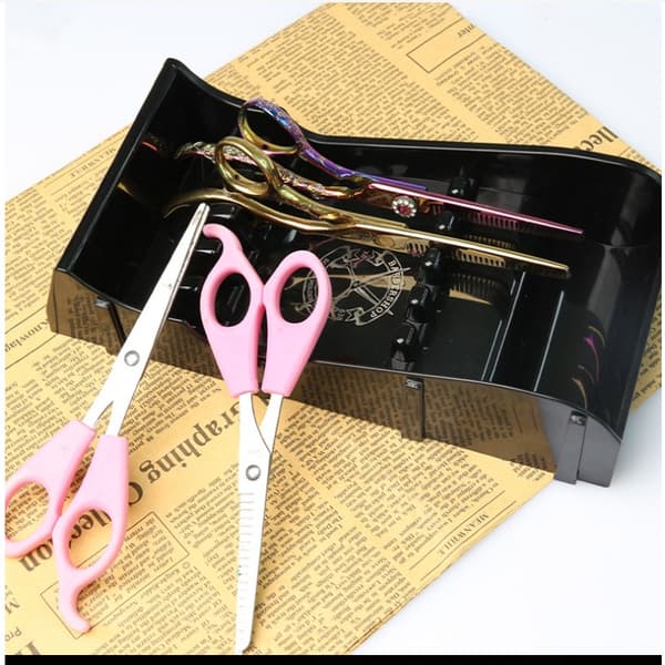 Hairdressing Scissor Storage Box - Organizer for Hairdressing Tools, Scissors, Combs, and Clippers