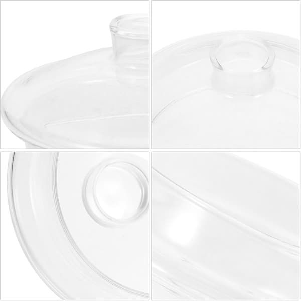 Erstatningslåg til tekande, glaslåg til tekande, egnet til glastekander med 8,7 cm diameter