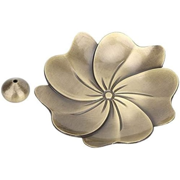 Mini røgelsespindeholder rent kobber Lotusblomst røgelseskar tråd Røgelse Røgelse Kreativ boligindretning Yoga Meditationsgave