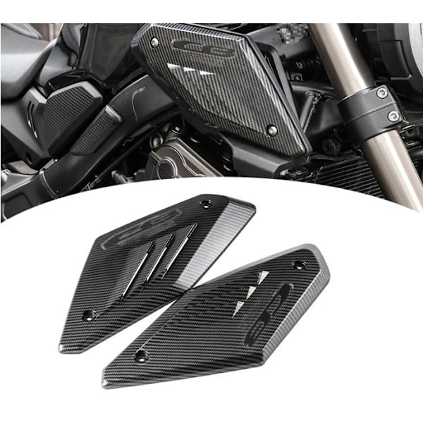 Motorcykel Ram Sido Panel Skydd Skal Skydd Kompatibel med Honda CB650R 2019 2020 2021 Insugsrörs Skydd Luftinsugsrör (B