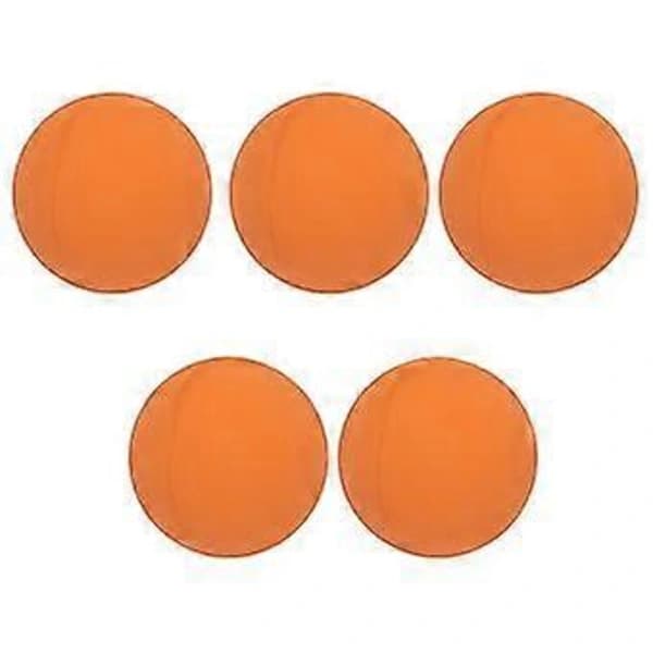 6 cm orange hoppebold sæt med 5 sikre og miljøvenlige gummihåndtræningsbolde til børn, bærbare til swimmingpools og strande
