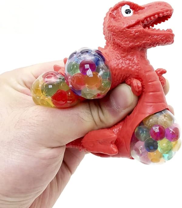 3-pak Squishy Dinosaur Stressbolde - Sensorisk Fidget Legetøj til ADHD, Autisme & Stresslindring - Anti-Fidget Legetøj til Voksne Børn-FA-