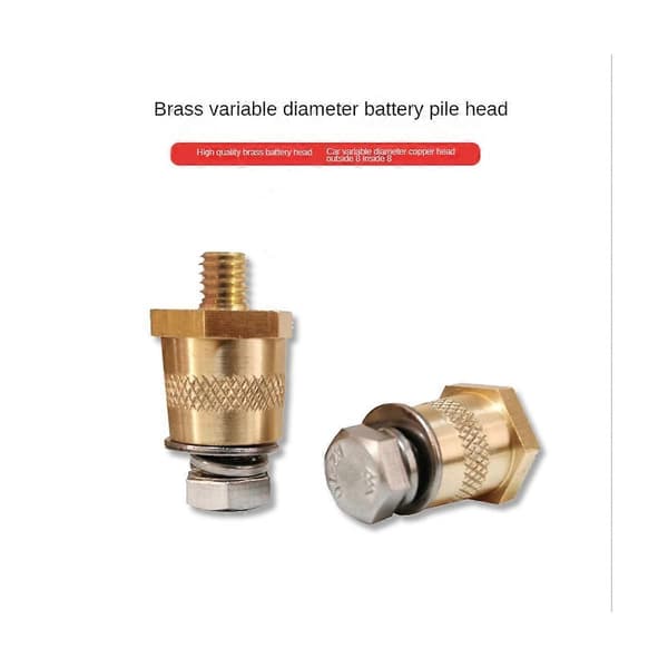 Battery Terminal Adapter 1 Pair, M6 Battery Terminal Connectors, Battery Terminal Clamp for Lithium