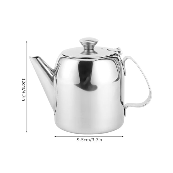 Kaffekande Tekande Rustfrit Stål Kedel Koldtvandskande Kort Tud til Restauranter, Konferencelokaler, Stue, (20 oz)
