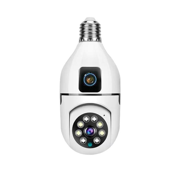 Dual-Lens WiFi Security Camera, 1080P HD Surveillance Camera, AI Motion Detection, Two-Way Communication, 2.4G, 2 Million Pixels
