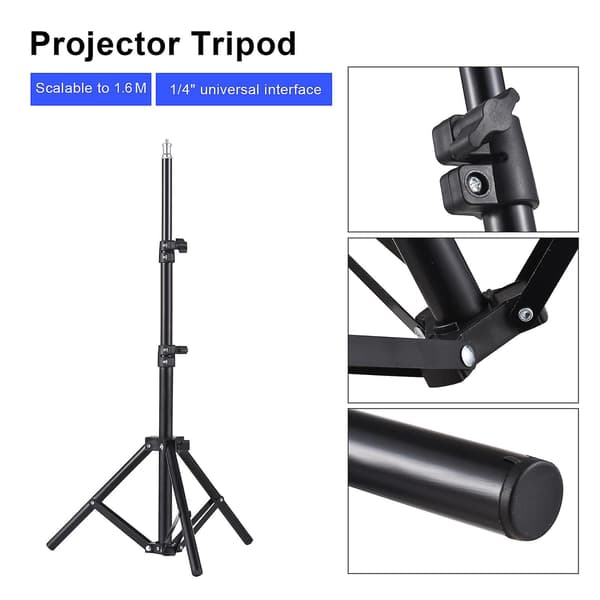 Universal Projector Stand, Stretchable Aluminum Alloy Projector Mount, Portable Holder 14