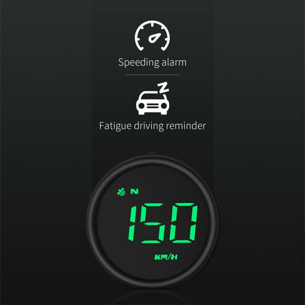 2 pcs Universal Car HUD Heads Up Display GPS Speedometer with Spe