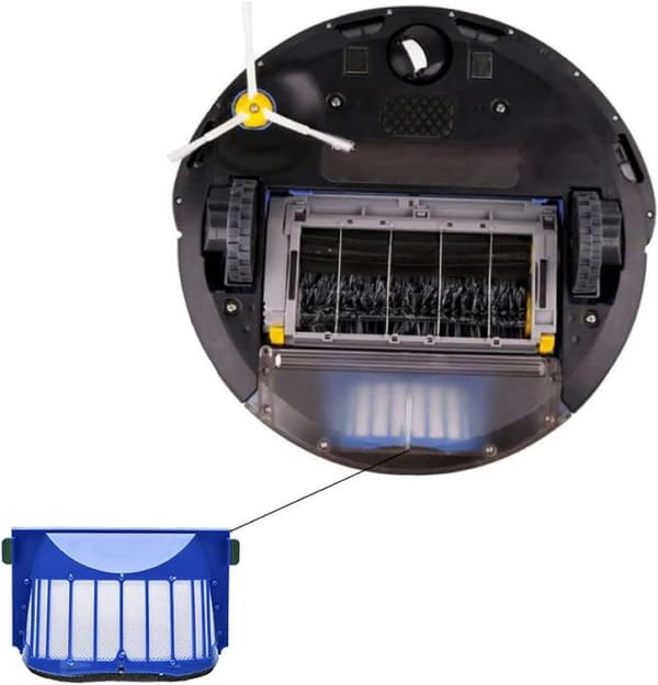 6 stk. erstatningsfiltre for Roomba 500 600-serien