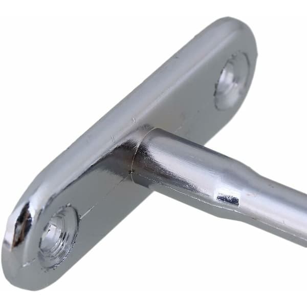 2 st 16 mm silverpläterade garderobsstänger i zinklegering