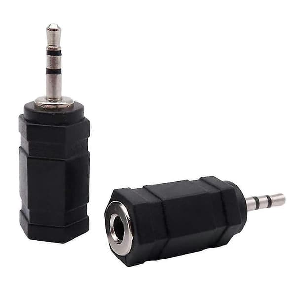 3 stk. 3,5 mm han til 2,5 mm hun stereo jack lydstikadapter til hovedtelefoner lyd aux-kabler