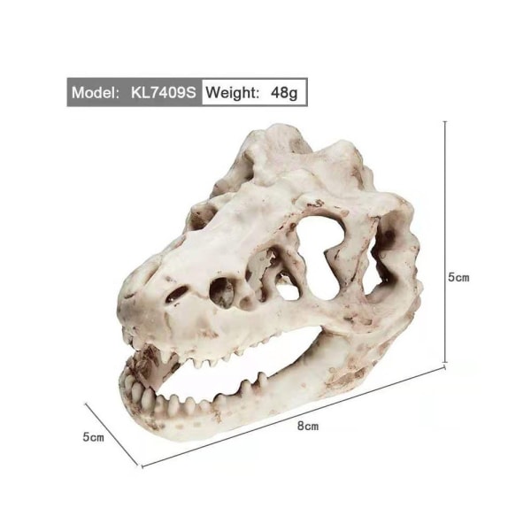 Akvarium Fisketank Vann Gress Landskap Harpiks Dinosaur hodeskalle Reptil Mane Løve Øgle Landskapsdekorasjon